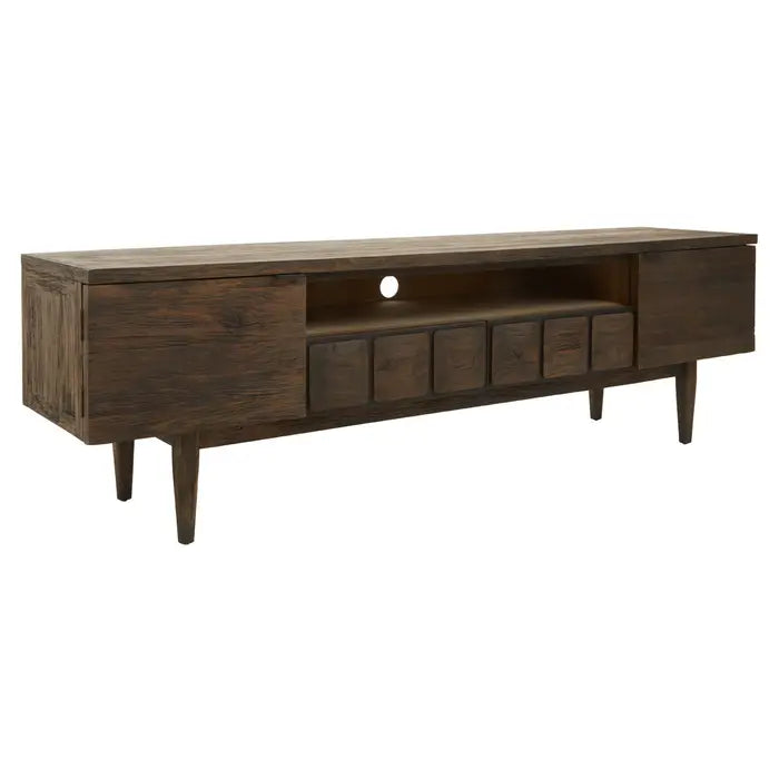 Lucca Wooden Media Unit In Brown
