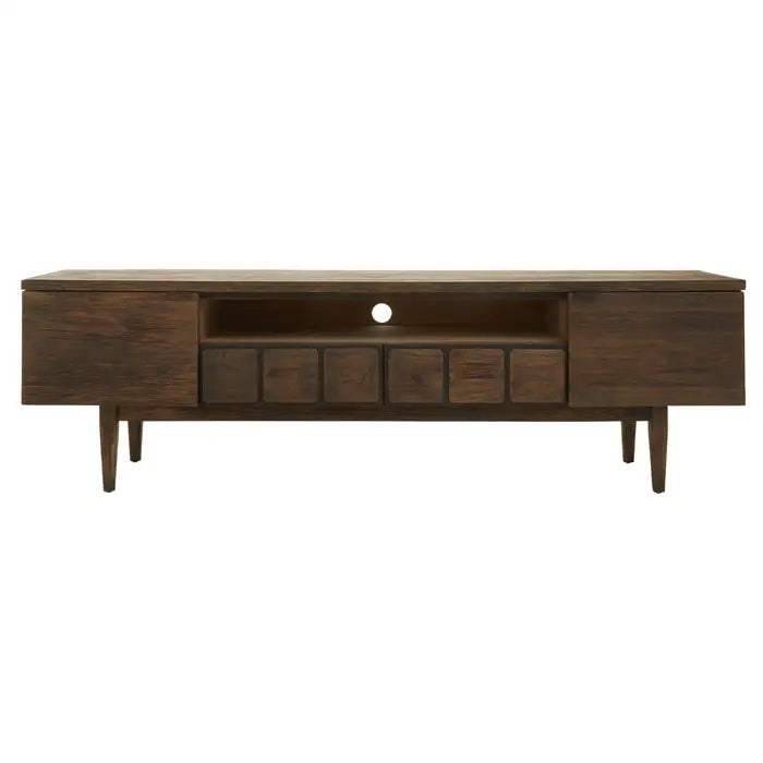 Lucca Wooden Media Unit In Brown