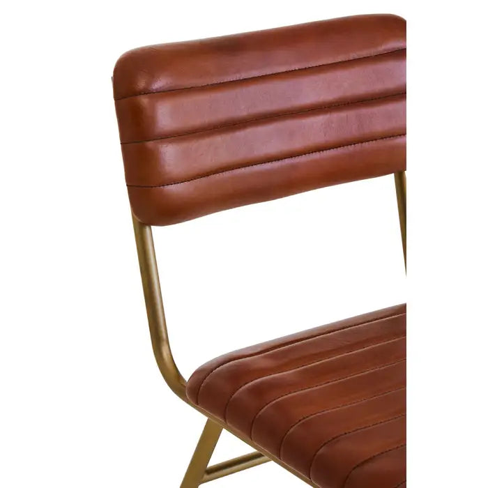 Buffalo Tan Leather Dining Chair