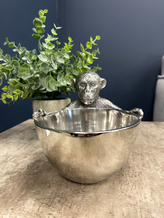 Aged Silver Monkey Bowl