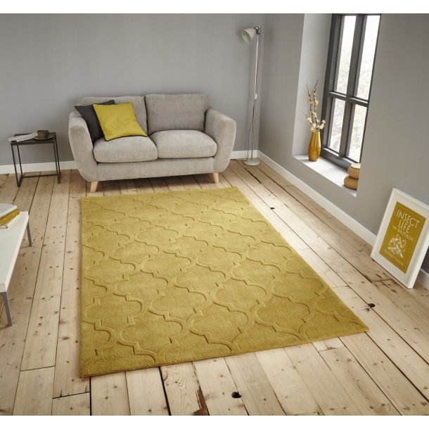 Cavendish Yellow Living Room Rug