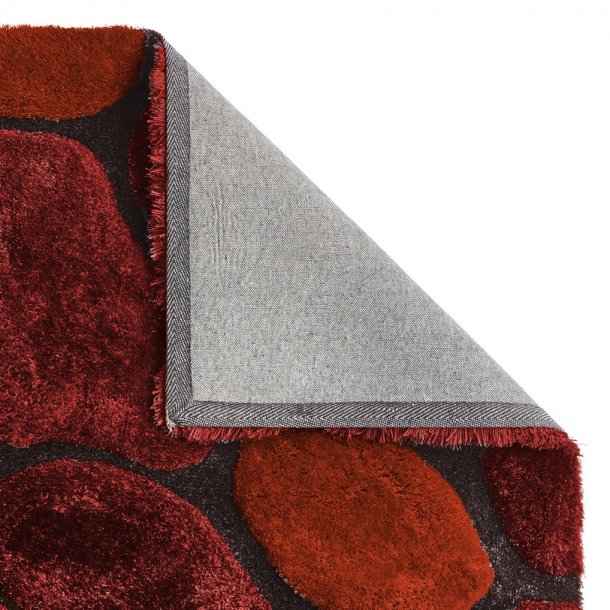 Red Living Room Rug With Shag Pile