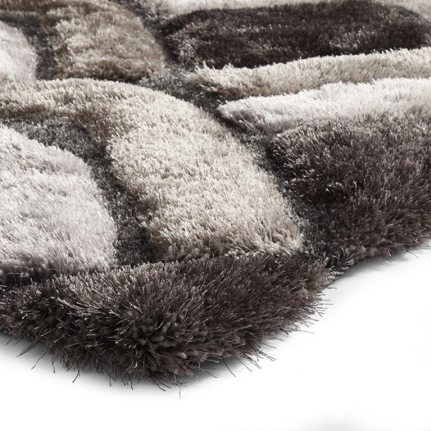 Aria Silver 3D Living Room Rug