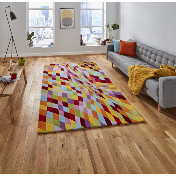 Prism Multi Coloured Living Room Rug