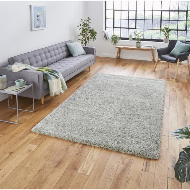 Plain Green Living Room Rug