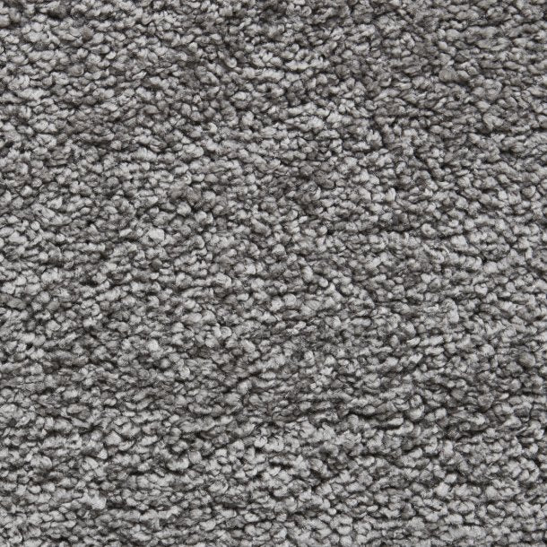 Plain Grey Shag Pile Living Room Rug