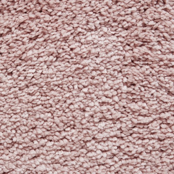 Hudson Plain Pink Shag Pile Living Room Rug