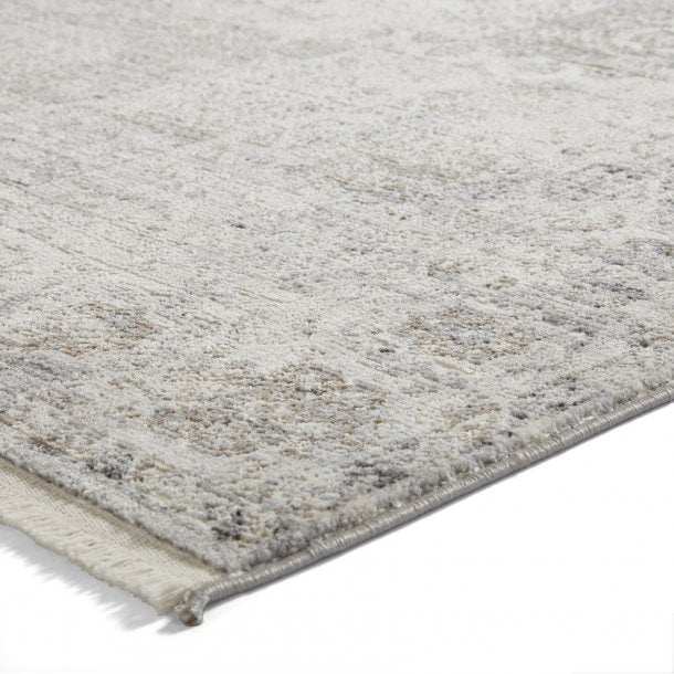 Traditional Living Room Rug In Faded  Grey