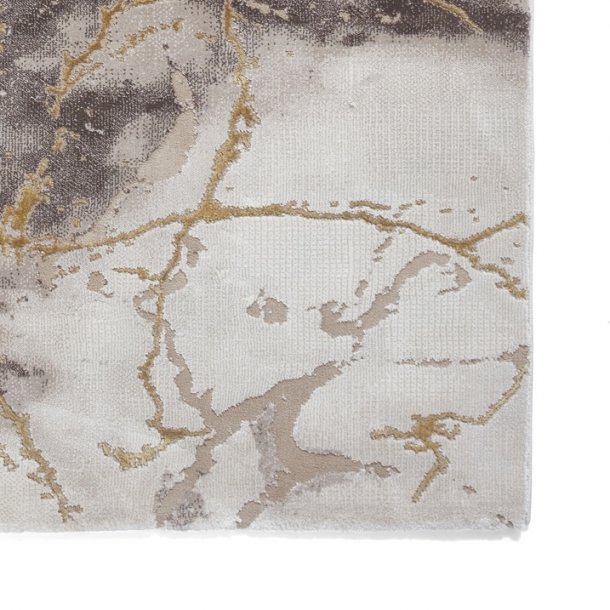 Carlton Beige & Gold Abstract Living Room Rug