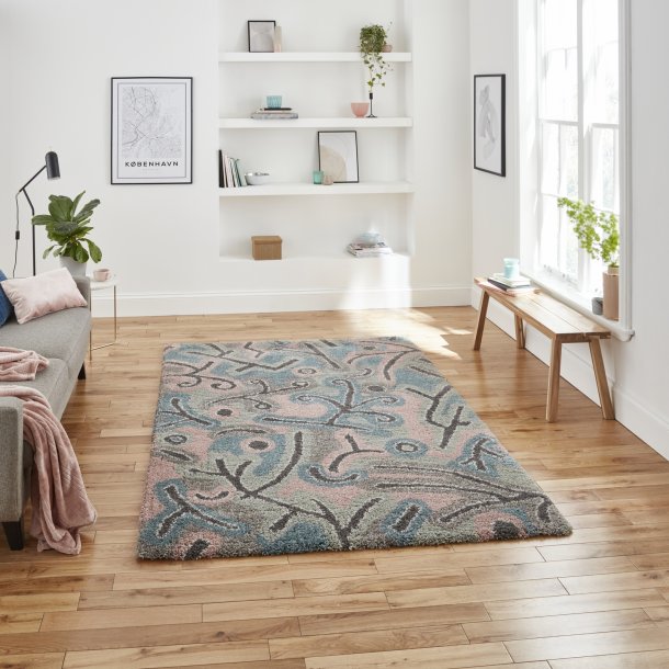 Melrose Pastel Multi Living Room Rug