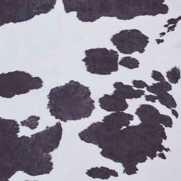 Fau Cow Print Black & White  Living Room Rug