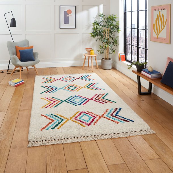 Bohemian Multicolored Living Room Rug