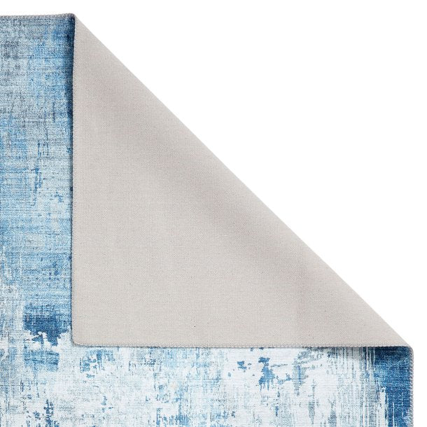 Jules Grey & Blue Abstract Living Room Rug