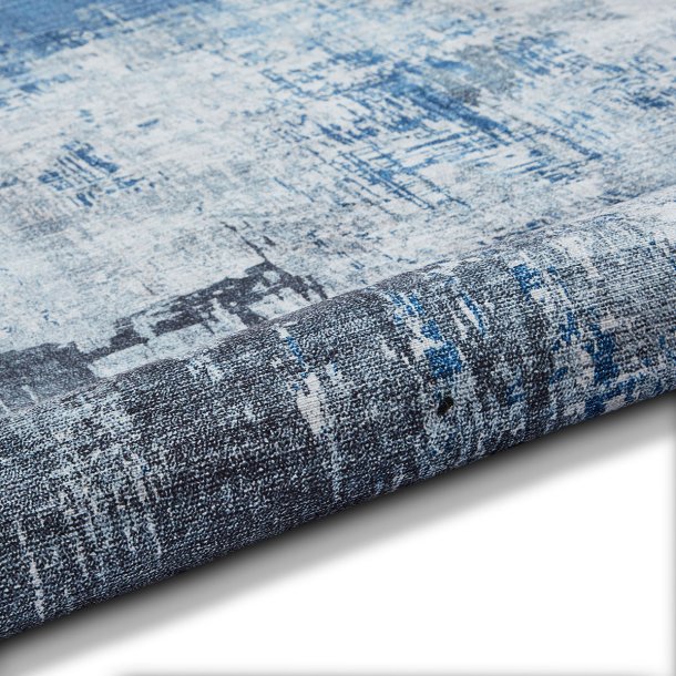 Jules Grey & Blue Abstract Living Room Rug
