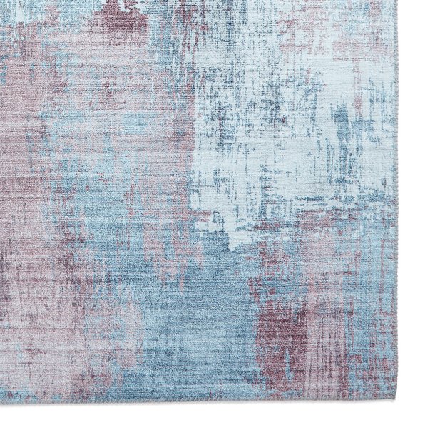 Jules Grey & Rose Abstract Living Room Rug