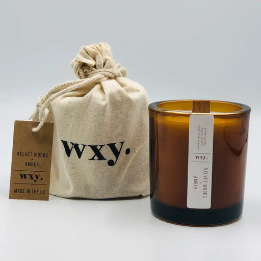 Wxy Scented Candle - Velvet Wood & Amber - 5oz