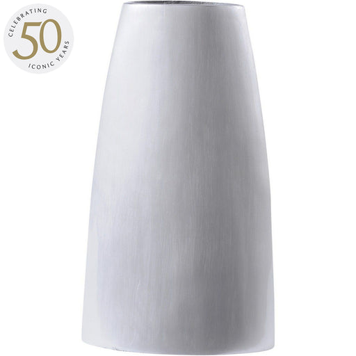 Large Pearl Silk Vase, White, Aluminium
