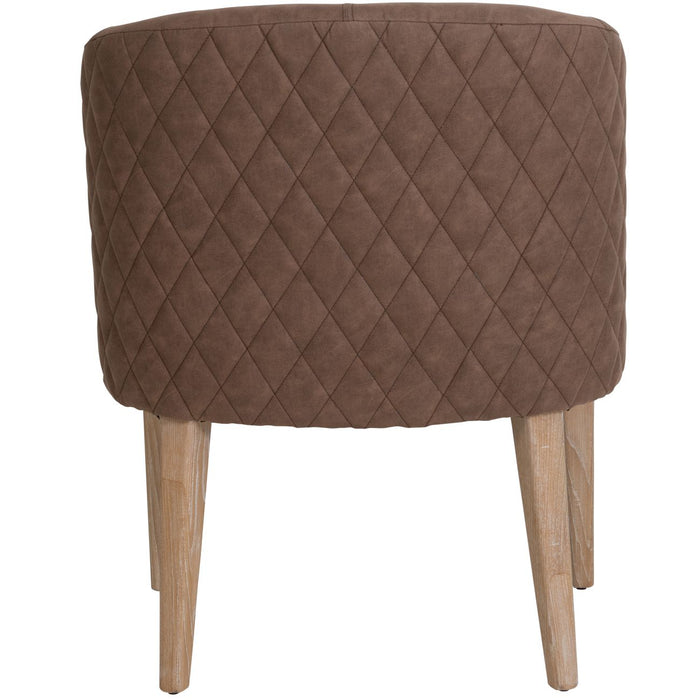 Kristina Dining Chair In Faux Leather