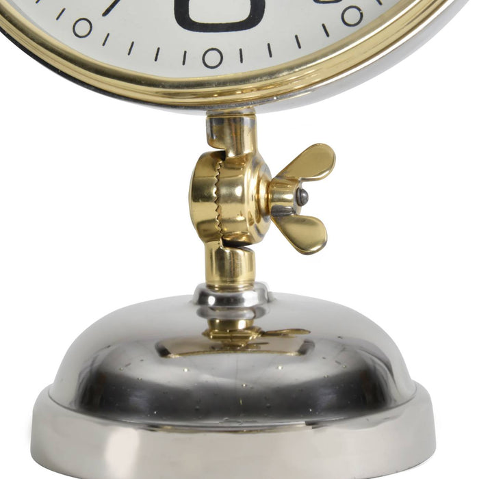 Tilda Mantle clock In Gold, Brass & Nickel