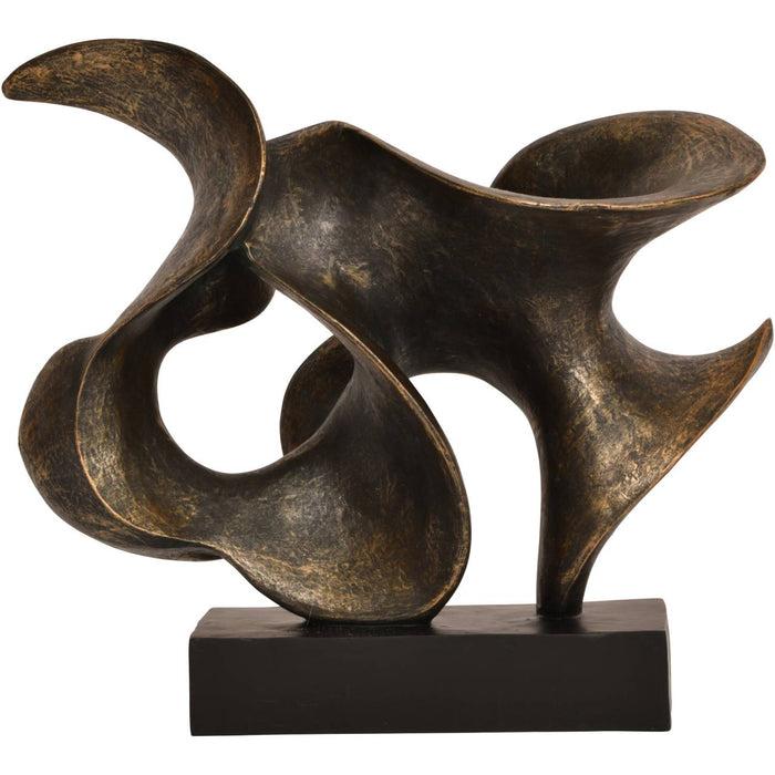 Abstarct Sculpture, Aged Bronze