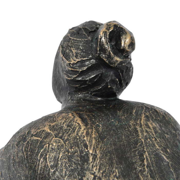 Denton Feminine Form Sculpture, Aged Bronze