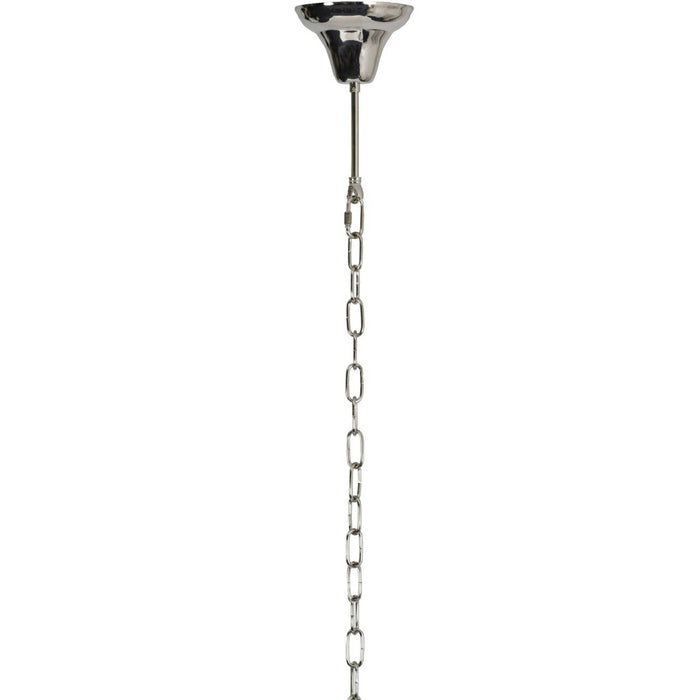 Märta Silver Chain 6 Bulb Pendant Lamp Small