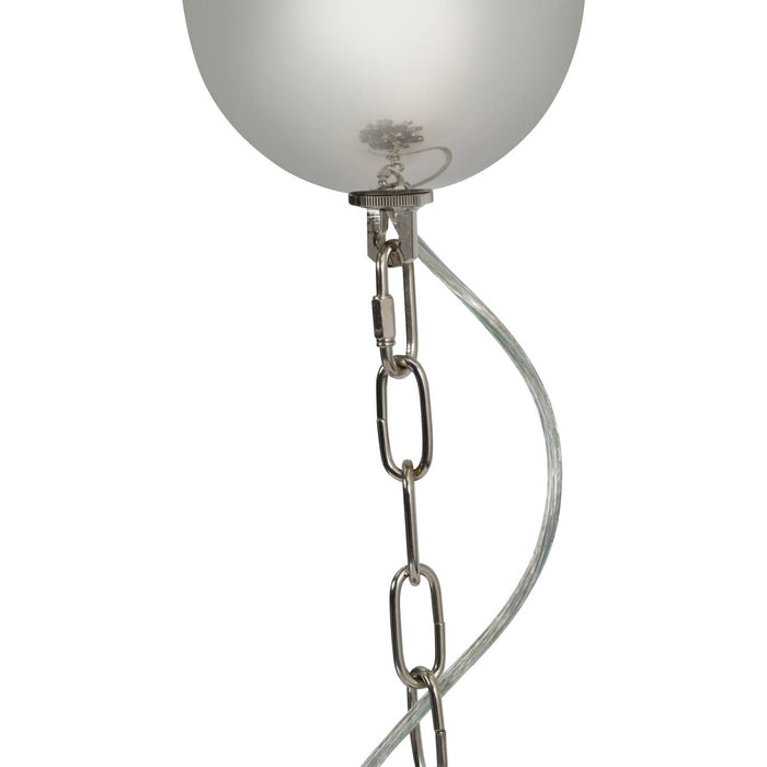 Märta Silver Chain 12 Light Pendant Lamp Medium