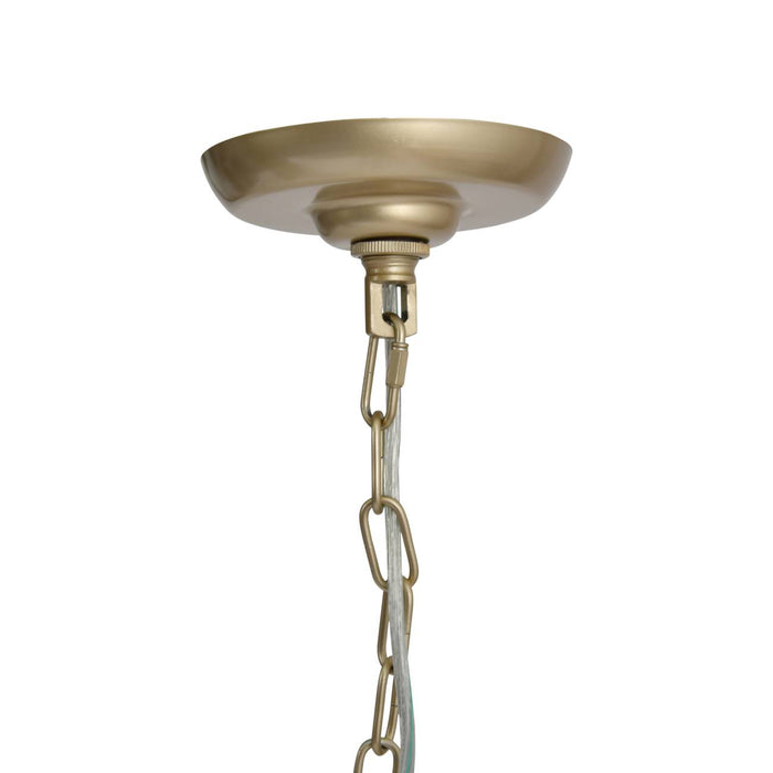 Maja Champagne Gold And Glass Pendant Chandelier