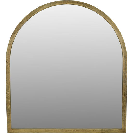 Élise Arched Wall Mirror, Large, Metal Brass Finish, Window