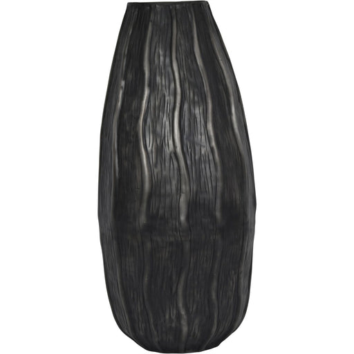 Hedvig Tall Vase, Black, Aluminium