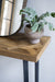 Sophie Console Table, Wooden Top, Black Metal Frame