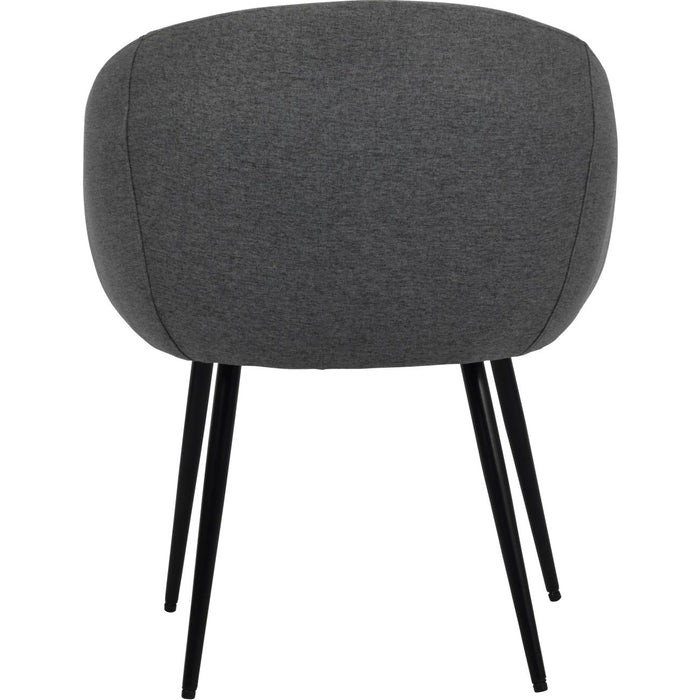 Malin Dining Chair in Smoke Grey Fabric