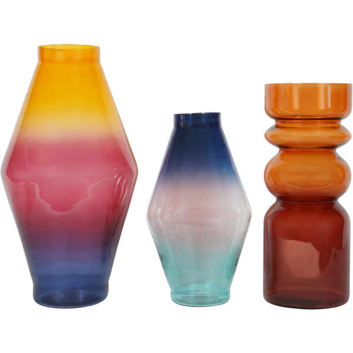 Ester Large Glass Vase, Dusk Tones, Ombre