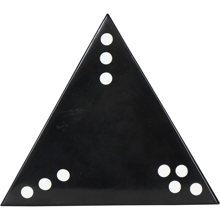Triangular Dominoes Game, Black Acrylic