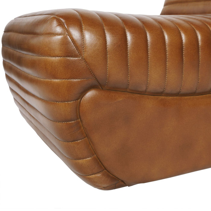 Trinity Tan Leather Accent Chair