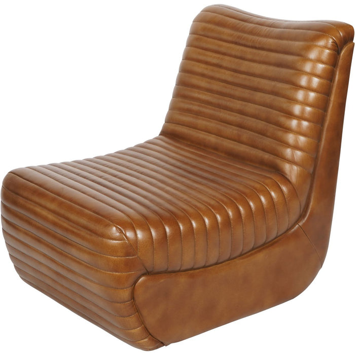 Trinity Tan Leather Accent Chair
