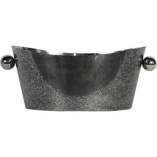 Party Tub, Oval, Stainless Steel, Black Dusky Finish