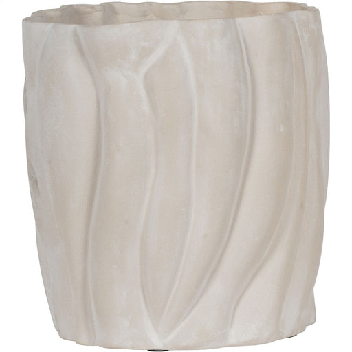 Ecomix Large Vase, White, Gold 