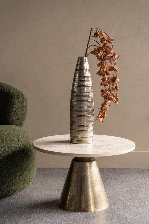Sylvi Rings Small Vase, Aluminium, Gold