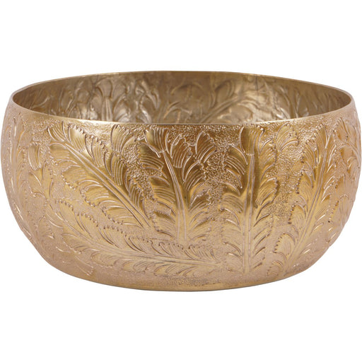 Laura Ashley Convex Small Bowl, Embossed Round, Winspear, Gold Leaf