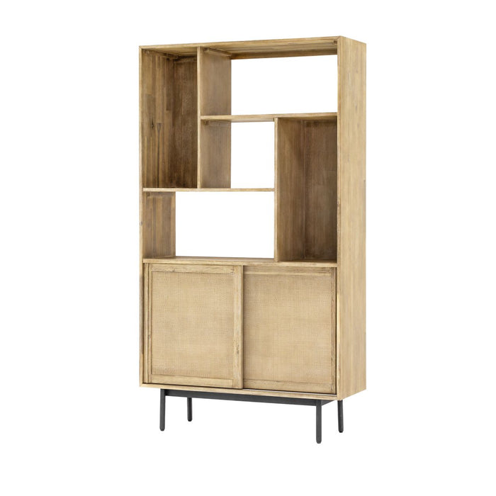 Maddox Natural Acadia Wood Bookcase / Display Unit