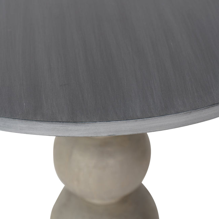 Barnabus Grey & Zinc Wooden Side Table