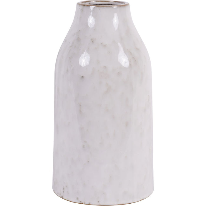 Laura Ashley Stoneware Medium Vase, Ceramic, White Lowick, Due In 29/05/24