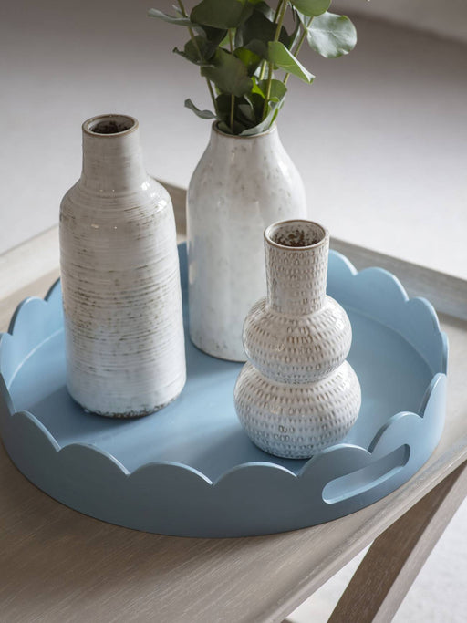 Laura Ashley Stoneware Medium Vase, Ceramic, White Lowick