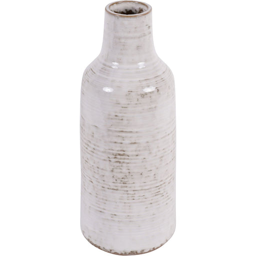 Laura Ashley Stoneware Large Vase, Ceramic, White Lowick