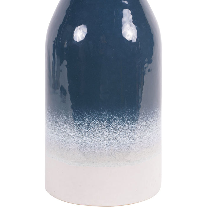 Laura Ashley Medium Blue Vase, Laneham, Stoneware