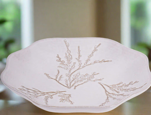 Laura Ashley Bowl, White Ceramic, Pussywillow Stoneware