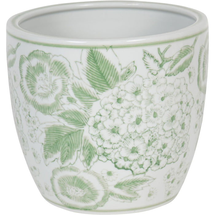 Laura Ashley Green Porcelain Planter - Medium ( Due In 29/05/2024 )