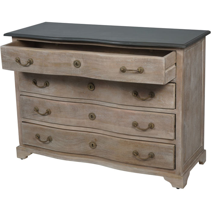 Laura Ashley Natural Wood Swannington 4 Drawer Chest of Drawers ( Due In  06/04/2024 )