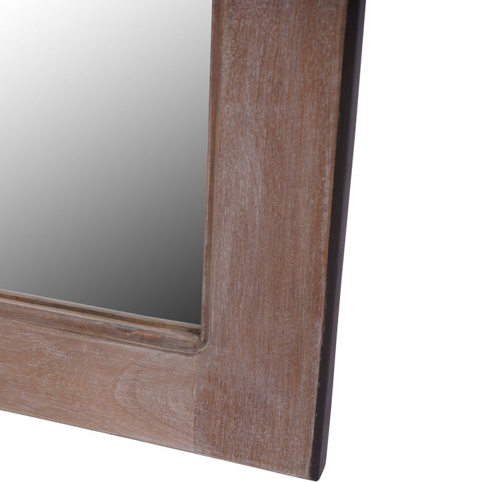 Laura Ashley Wooden Wall Mirror, Rectangular, Natural Frame, (DUE IN 15/05/24)